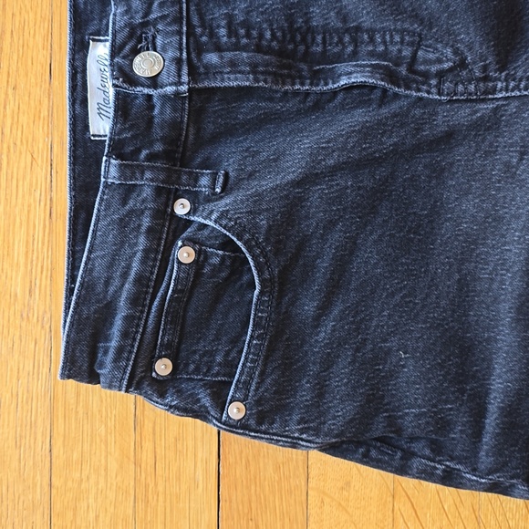 Madewell, The Perfect Vintage Wide-Leg Jean, Black, EUC, Women's 26 - Picture 6 of 16